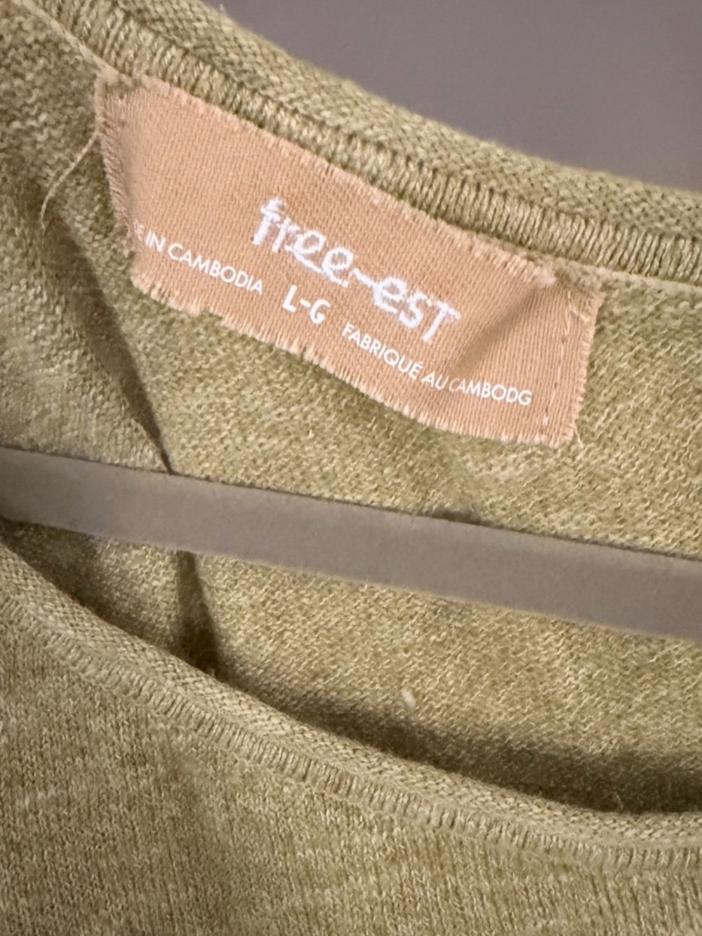 Free People Olive Green Long Knit Maxi Dress - Picture 6 of 7